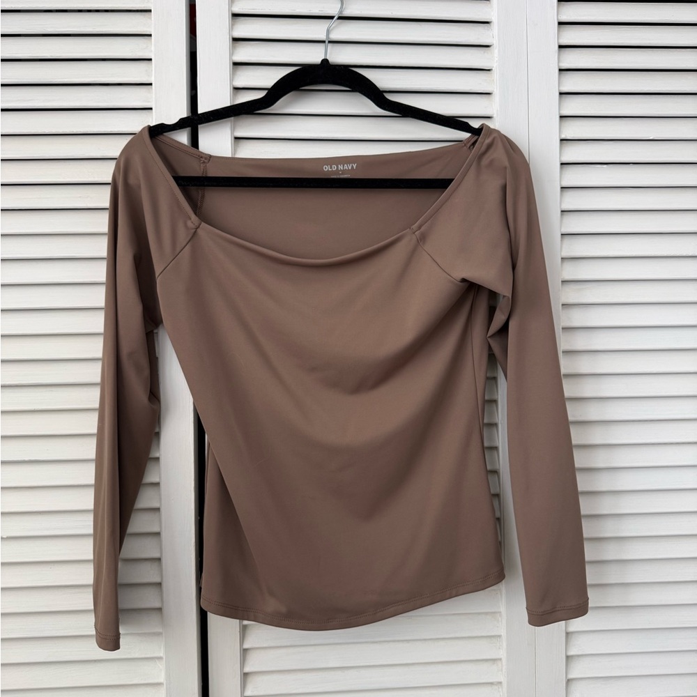 Old Navy Women's Brown Long Sleeve Tee
